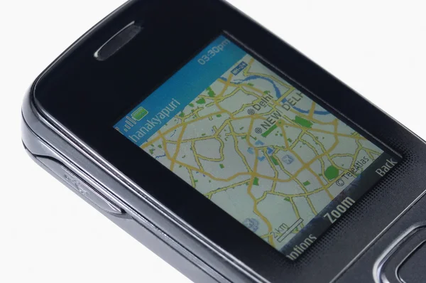 GPS мобільного телефону — стокове фото