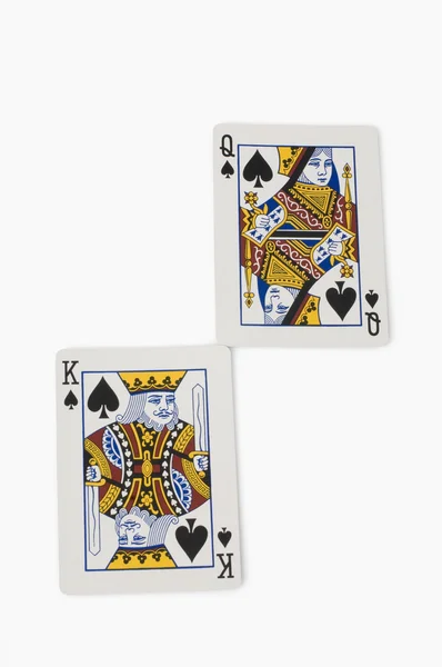 King of spades and queen — Stock Photo, Image