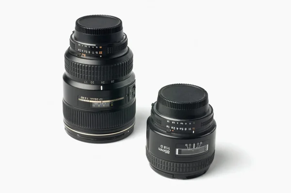 Two photographic lenses — Stock Photo, Image