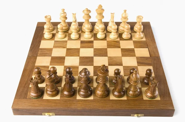 Chess pieces on a chessboard — Stock Photo, Image