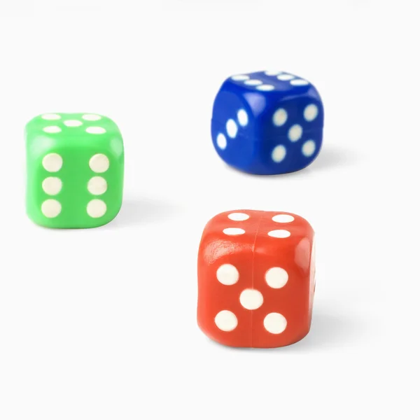 Three dices — Stock Photo, Image