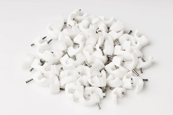 Cable clips — Stock Photo, Image