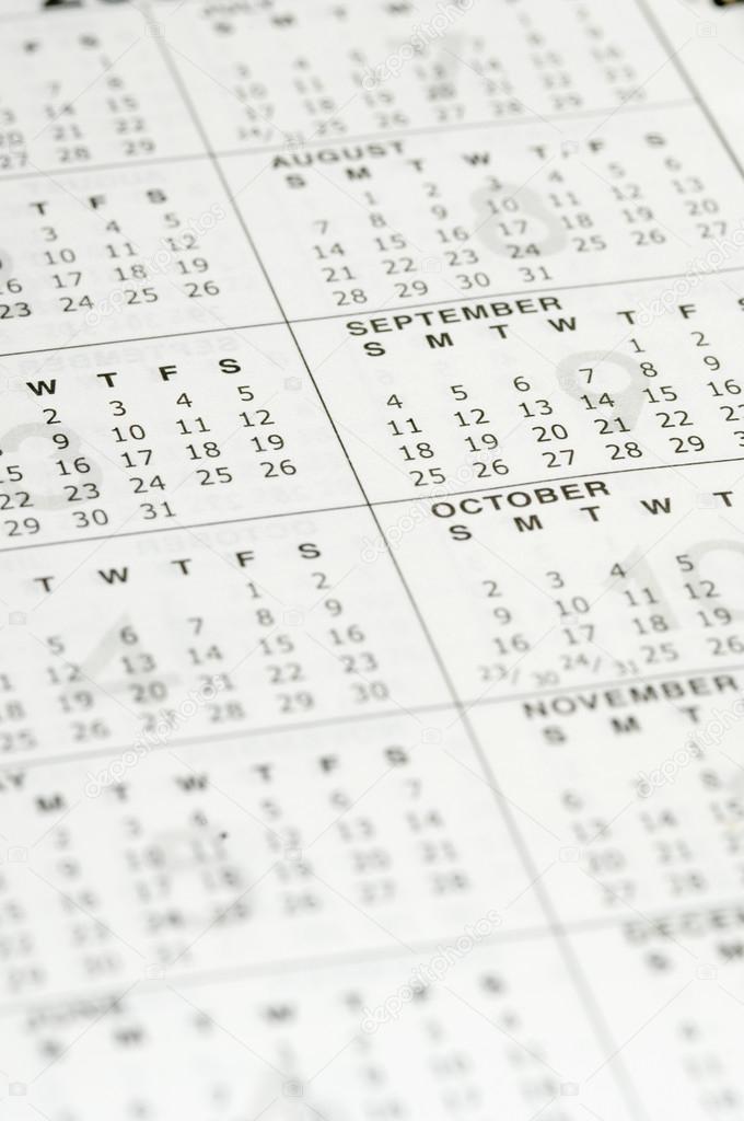 Personal organizer calendar