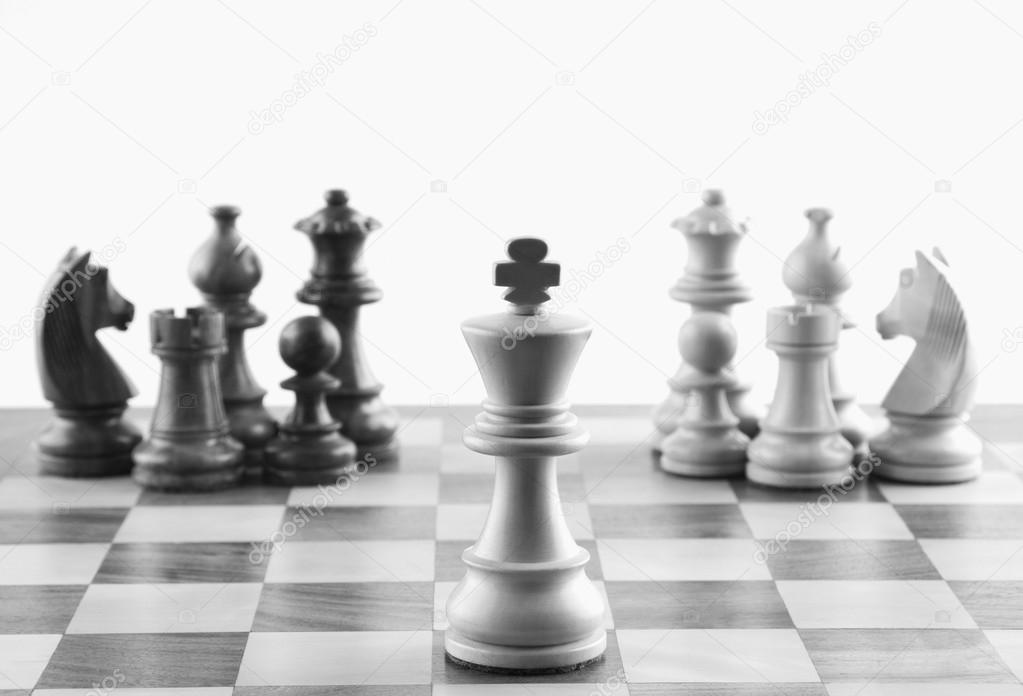 Chess Game Open Chessboard Chess Pieces Stock Photo 2364336235