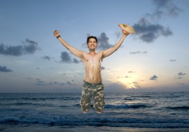 adam ile sevinç atlama