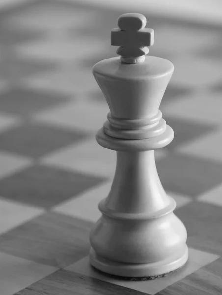 King on a chess board — Stock Photo, Image