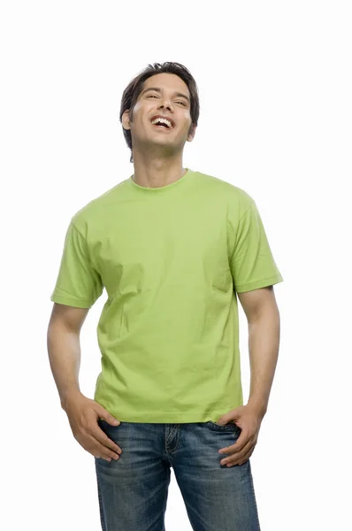 Giovane uomo ridendo — Foto Stock
