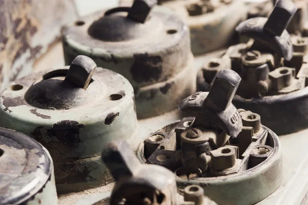 Old light switches and sockets — Stock Photo, Image