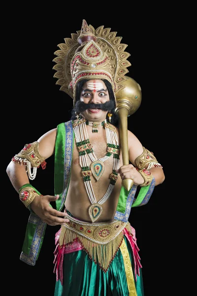 Man dressed-up as Ravana — Stock Photo, Image