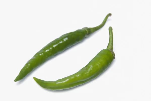 Grüne Chilischoten — Stockfoto