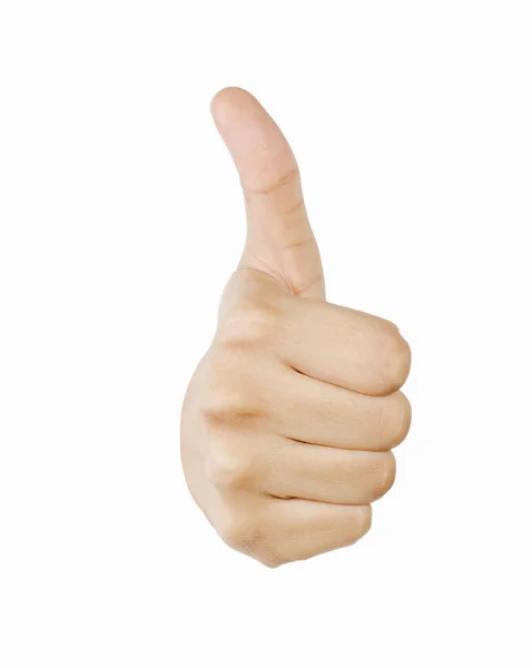 Hand making the thumbs up sign — Stock Photo, Image