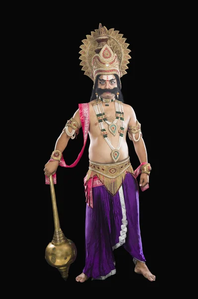 Konstnären uppklädda som ravana hinduiska — Stockfoto