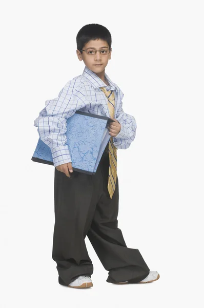 Boy wearing oversized clothes — Stock Photo, Image