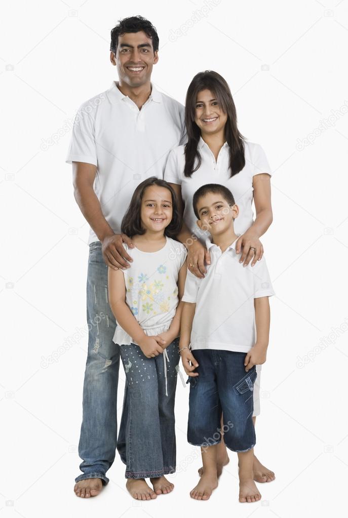 Family smiling