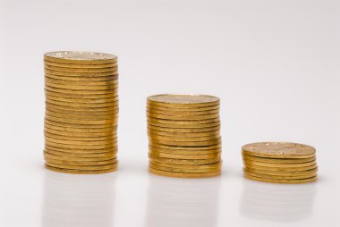 altın sikke yığını