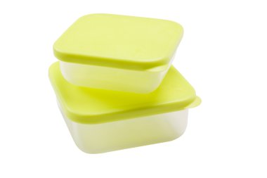 iki plastik kaplar Close-Up