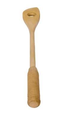 tahta bir spatula Close-Up