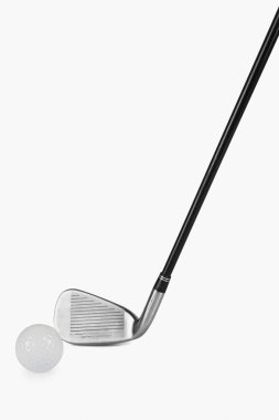 bir golf topu golf sopasıyla Close-Up