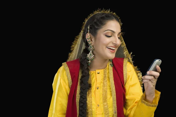 Woman in traditional Punjabi dress — Stock Photo, Image