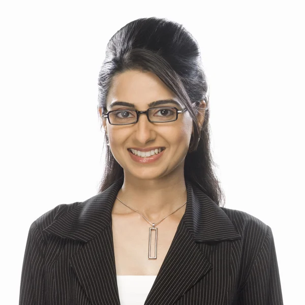 Mujer de negocios sonriendo — Foto de Stock