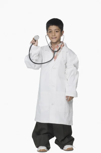 Boy holding a stethoscope — Stock Photo, Image