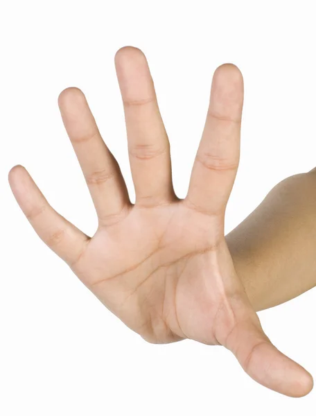 Рука робить жест зупинки — стокове фото