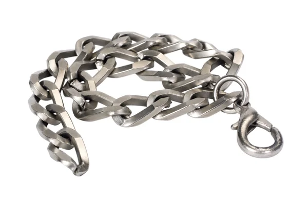 Close-up of a bracelet made from metal — Stock Photo, Image