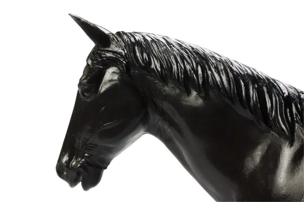 Närbild av en statyett av häst — Stockfoto