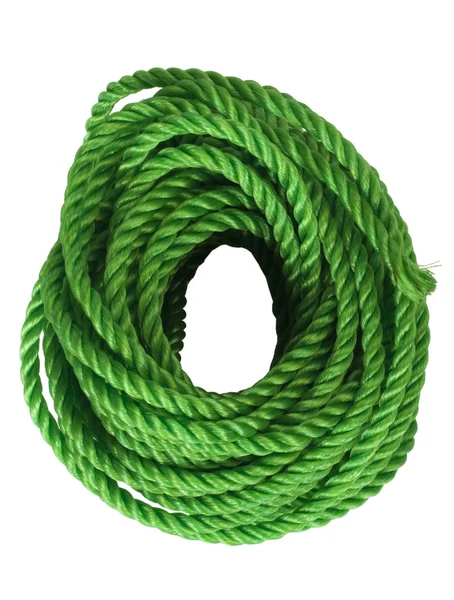 Close-up of a bundle of plastic rope — Stock Photo, Image