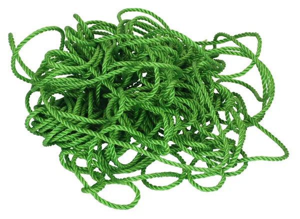 Close-up of tangled plastic rope — Stock Photo, Image