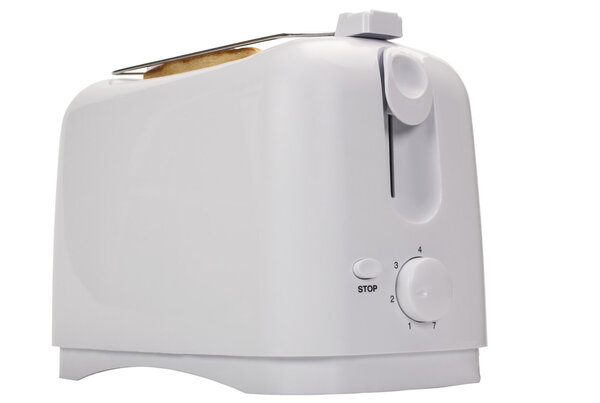 Close-up of a toaster with toasts