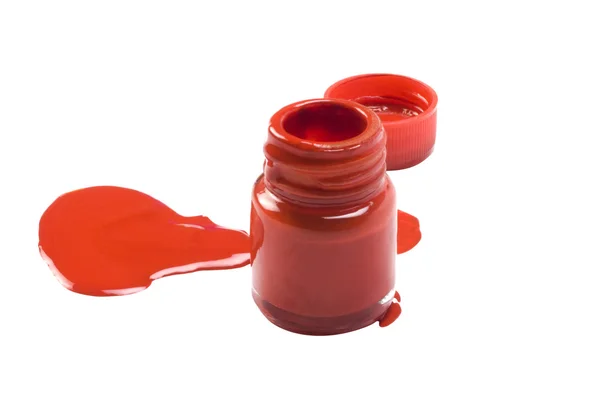Color derramado de una botella de acuarela —  Fotos de Stock