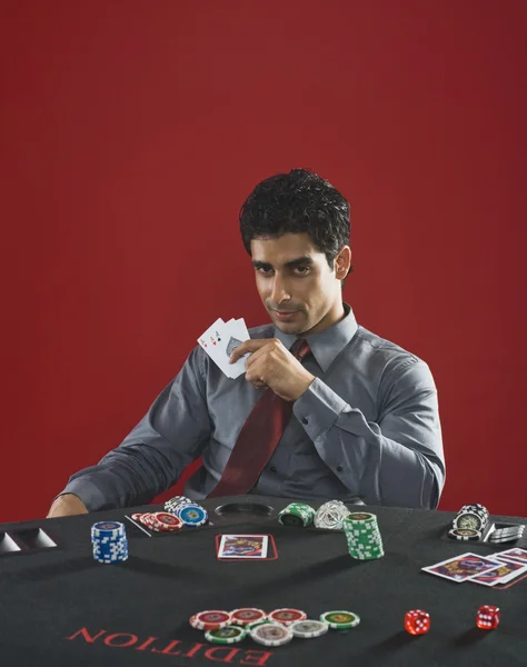 Man gambling — Stock Photo, Image