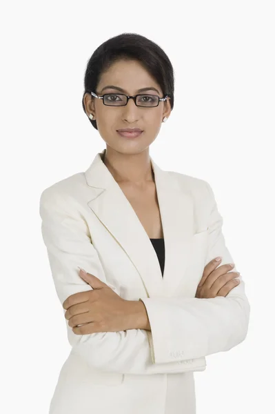 Businesswoman with arms crossed — Stock Photo, Image