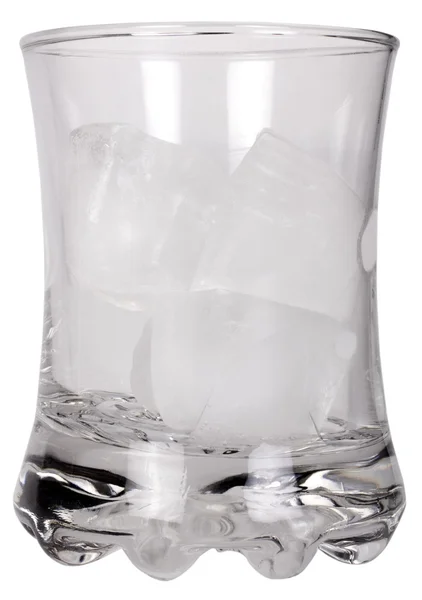 Cubos de hielo dentro de un vaso —  Fotos de Stock
