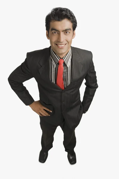 Businessman smiling — Stock Photo, Image