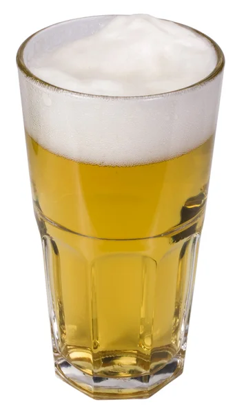 Primer plano de un vaso de cerveza — Foto de Stock