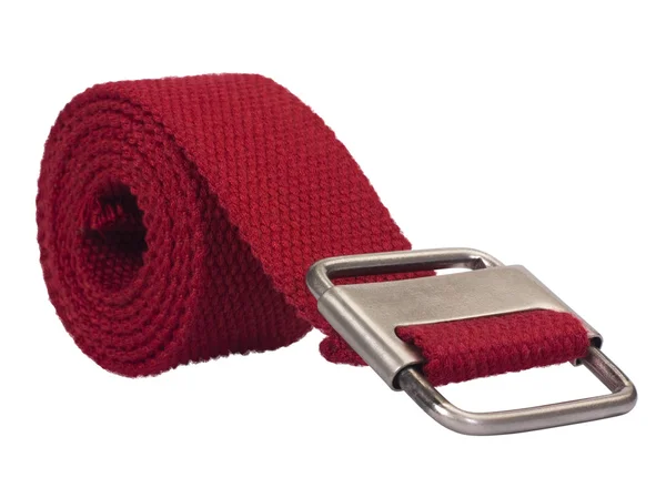 Primer plano de un cinturón de algodón tejido — Foto de Stock