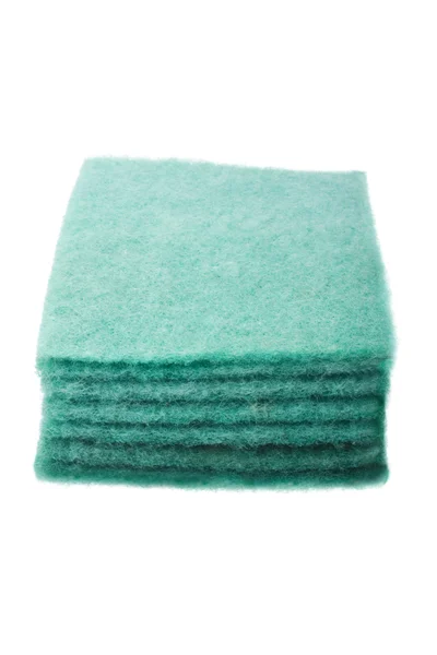 Close-up of a stack of scouring pads — Stock Photo, Image