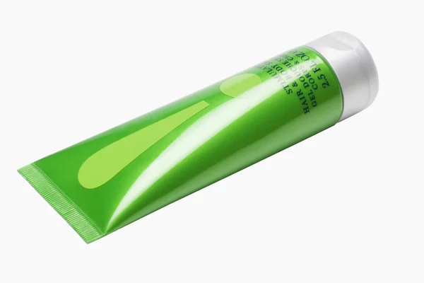 Close-Up bir şampuan tüp — Stok fotoğraf