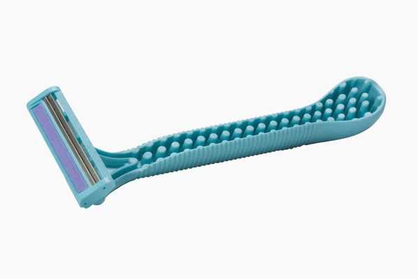 Primer plano de una cuchilla de afeitar de doble hoja —  Fotos de Stock