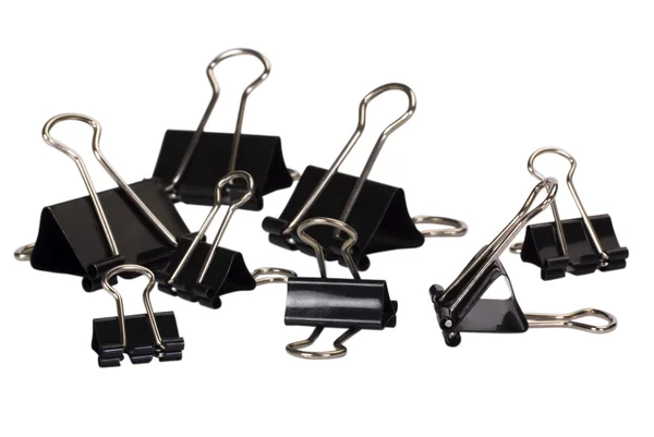 Close-up of binder clips — Stock Photo, Image