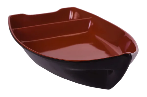 Close-up of a boat shaped tray — Stock Photo, Image