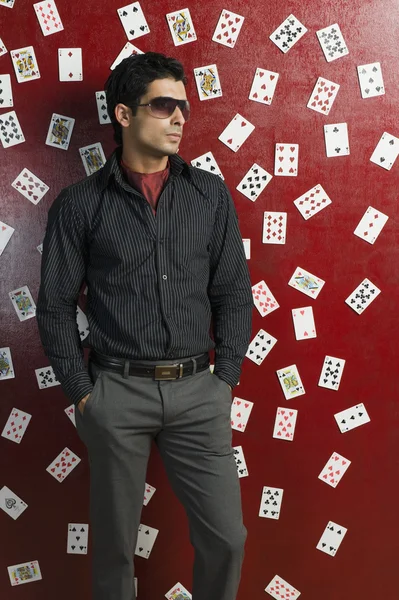 Man standing in a casino — Stock Photo, Image