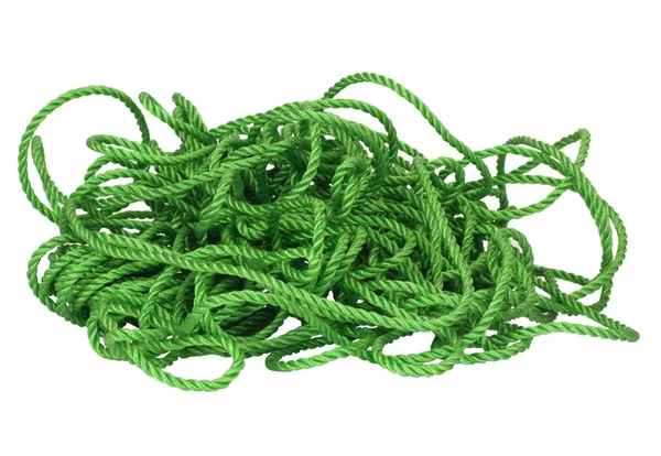 Close-up of tangled plastic rope — Stock Photo, Image