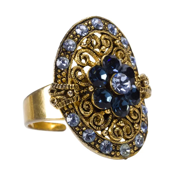 Close-up de um anel de diamante — Fotografia de Stock