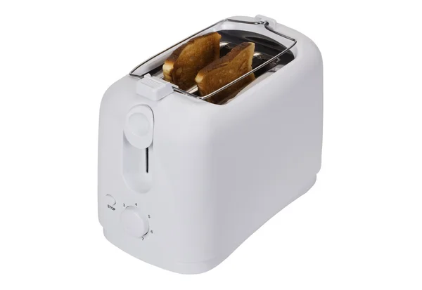 Nahaufnahme eines Toasters mit Toasts — Stockfoto