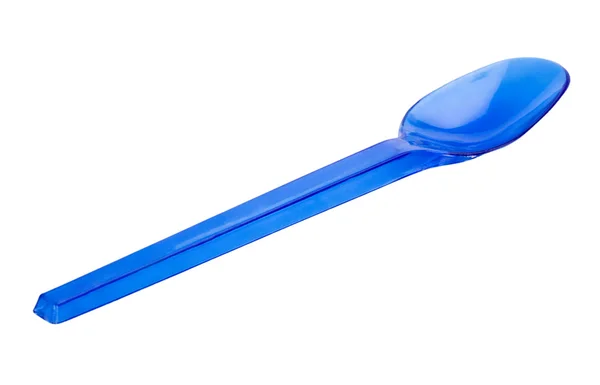 Close-up of a plastic spoon — Stock Photo, Image