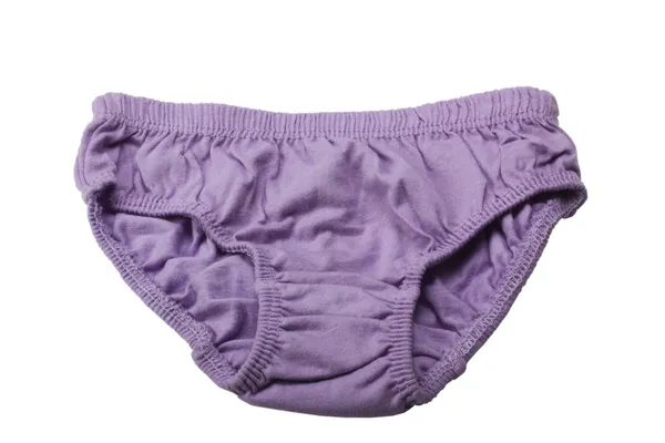紫色内裤的特写镜头 — 图库照片