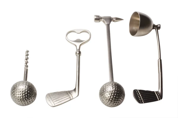 Nahaufnahme von Golf Bar Set — Stockfoto